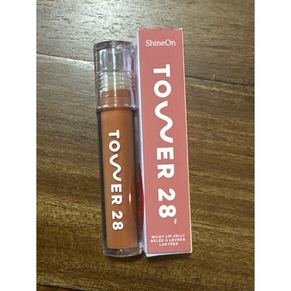 Tower 28 Shine On Milky Lip Jelly in Cashew - Picture 1 of 6